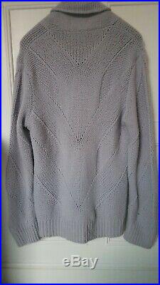 NEW! Giorgio Armani 100% CASHMERE Sweater Shawl Collar IT48 Thick Medium / Large
