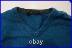 NEW Greyson Golf Crewneck Sweater Mens Size Medium STORM V-Neck 984I 01214100