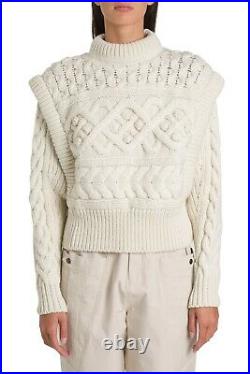 NEW Isabel Marant Milane Sweater Runway Ivory Top Heavyweight Size FR40 M