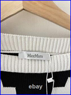 NEW Max Mara black/white jumper medium