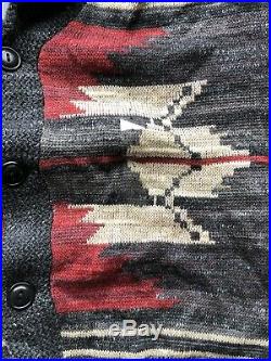 NEW! NWT Polo Ralph Lauren Southwest Cardigan Sweater Navajo Medium RRL Aztec