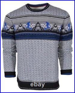 NEW Robert Graham Men's $328 HIT THE SLOPES 100% Wool Crewneck Sweater Shirt (M)