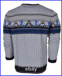 NEW Robert Graham Men's $328 HIT THE SLOPES 100% Wool Crewneck Sweater Shirt (M)