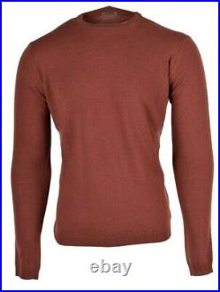 NEW Stile Latino Attolini crew neck cashmere sweater EU 48 US 38 S/M coral