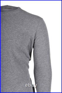 NEW Stile Latino Attolini crew neck cashmere sweater EU 48 US 38 S/M light gray