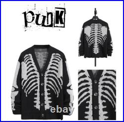 NEW! TWENTY ONE PILOTS Cardigan - Inspired Men's Cardigan Skeleton Sweater