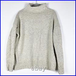 NEW Vince Textured Funnel Neck Wool Alpaca Blend Stretch Knit Pullover Sweater M