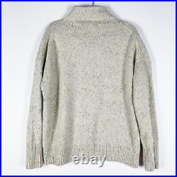 NEW Vince Textured Funnel Neck Wool Alpaca Blend Stretch Knit Pullover Sweater M