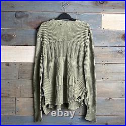 NEW ZARA SRPLS Made in Italy Ribbed Knit Sweater Pullover M