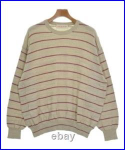 NICENESS Sweaters BeigexRed(Border) M 2200546128024