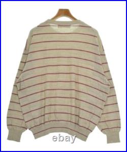 NICENESS Sweaters BeigexRed(Border) M 2200546128024