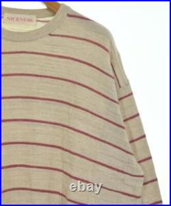 NICENESS Sweaters BeigexRed(Border) M 2200546128024