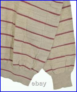 NICENESS Sweaters BeigexRed(Border) M 2200546128024