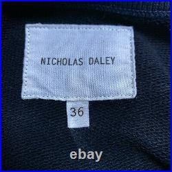 NICHOLAS DALEY Sweatshirt Sweater Jumper Mens Navy Long Sleeve Size 36 Medium M