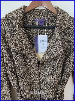 NO RESERVE Ralph Lauren Purple Label Cashmere Blend Sweater Coat NWT $3,298