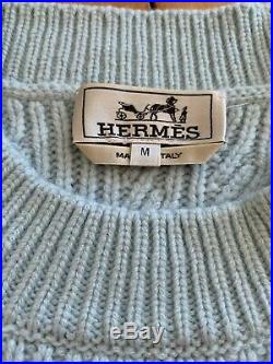 NWOT Hermes Men Runway Cashmere Sweater Size M