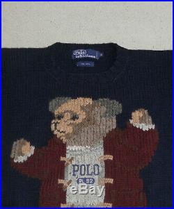 NWOT Polo Ralph Lauren 92 Athletic Grandpa Bear Sweater M