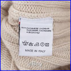 NWT $1225 BALLANTYNE Cable Knit Cashmere Shawl Collar Cardigan Sweater M (Eu 50)