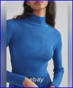NWT $180 Anthropologie Layered Mock Neck Sweater Maxi Dress PM Medium Petite