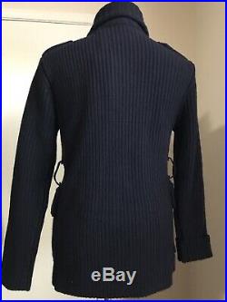 NWT $2495 Ralph Lauren Purple Label Men Cardigan Sweater Jacket Navy M Italy