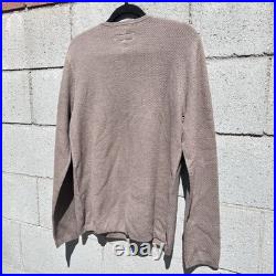 NWT $278 Rag & Bone Wool Blend Crewneck Bennet Sweater Desert Brown Sz M