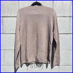 NWT $278 Rag & Bone Wool Blend Crewneck Bennet Sweater Desert Brown Sz M