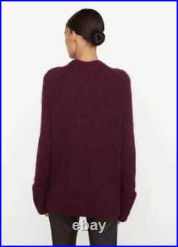 NWT $395 VINCE Marl Ribbed Crewneck Sweater M