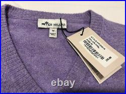 NWT $398.00 Peter Millar Mens Crown Soft Cashmere V Sweater MEDIUM