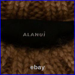 NWT ALANUI Brown/Black Cashmere Knitted'Fringed' Sweater Size M $1385