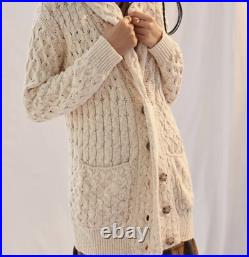NWT Anthropologie Pilcro Textured Cable Cardigan Sweater Size Medium Z354-1