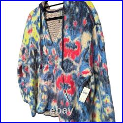 NWT! Anthropologie Relaxed Hooded Sweater Colorful Women's Size S/M MSRP $198