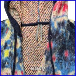 NWT! Anthropologie Relaxed Hooded Sweater Colorful Women's Size S/M MSRP $198