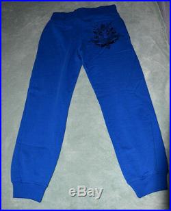 NWT Authentic Just Cavalli Men's Blue Sweater and Sweatpants Outfit Set (Medium)