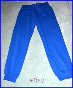 NWT Authentic Just Cavalli Men's Blue Sweater and Sweatpants Outfit Set (Medium)