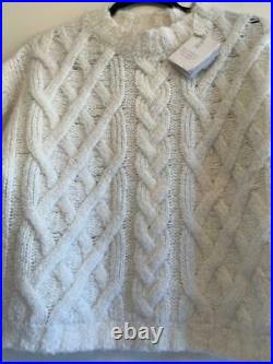 NWT BRUNELLO CUCINELLI CASHMERE/SILK SWEATER Sz M WIDE SLEEVES MADE IN ITALY