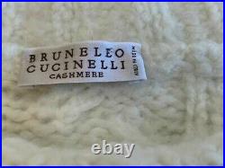 NWT BRUNELLO CUCINELLI CASHMERE/SILK SWEATER Sz M WIDE SLEEVES MADE IN ITALY