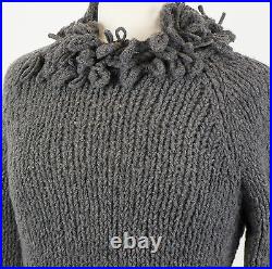 NWT BRUNELLO CUCINELLI Gray Cashmere Blend Knit Turtleneck Sweater Size M $2800
