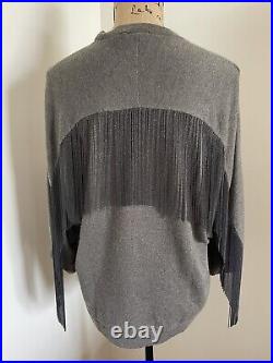 NWT Brunello Cucinelli Cashmere monili fringe sweater, size M