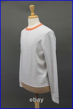 NWT Brunello Cucinelli Men Cotton Knit ColorBlock Detail Crewneck Sweater M A211