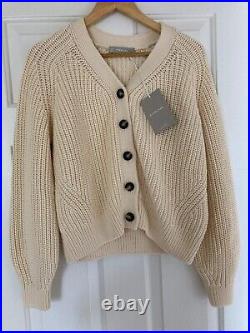 NWT Everlane The Texture Cotton Cardigan Sweater Large Canvas