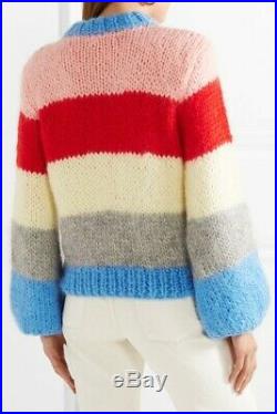 NWT Ganni Julliard Sweater mohair wool striped Size M