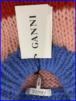 NWT Ganni Julliard Sweater mohair wool striped Size M
