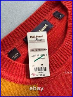 NWT Paul Stuart Wool Sweater Size M bs77
