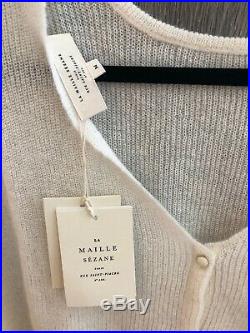 NWT Rare Sezane Barry Jumper Sweater Nude Ecru Color Medium M