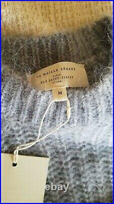 NWT Sezane Dwee Jumper Sweater Grey Marl Medium or Small