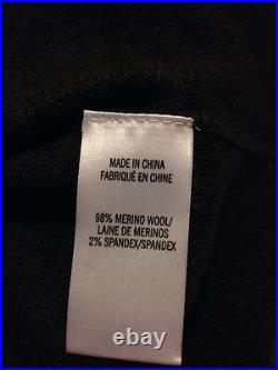 NWT THEORY Men's Riland Cashwool Crewneck Wool Sweater Charcoal size M