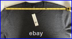 NWT THEORY Men's Riland Cashwool Crewneck Wool Sweater Charcoal size M