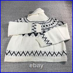 NWT The Great Sweater Womens 2 Medium $395 Lodge Cardigan in Winter Fair Isle