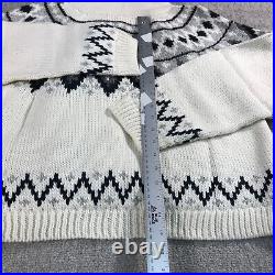 NWT The Great Sweater Womens 2 Medium $395 Lodge Cardigan in Winter Fair Isle