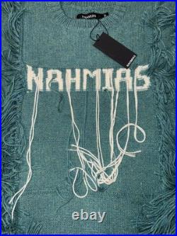 Nahmias Intarsia-knit logo Alpaca Wool jumper Size Medium Brand New Nahmias Intarsia-knit logo Alpaca Wool jumper Size Medium Brand New